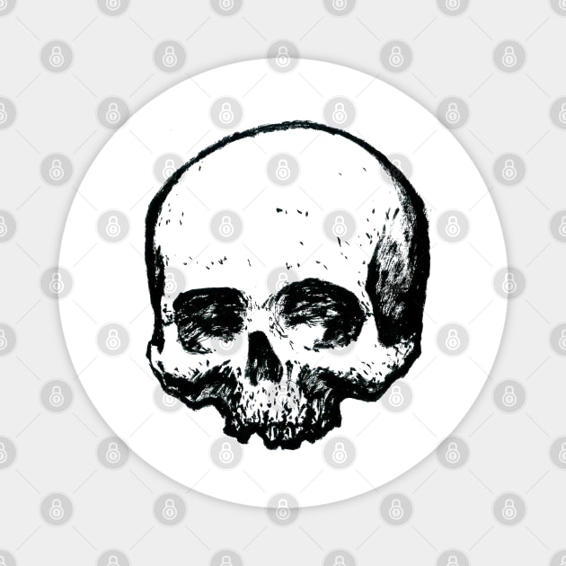 Old Skull Magnet by StefanoArtibani